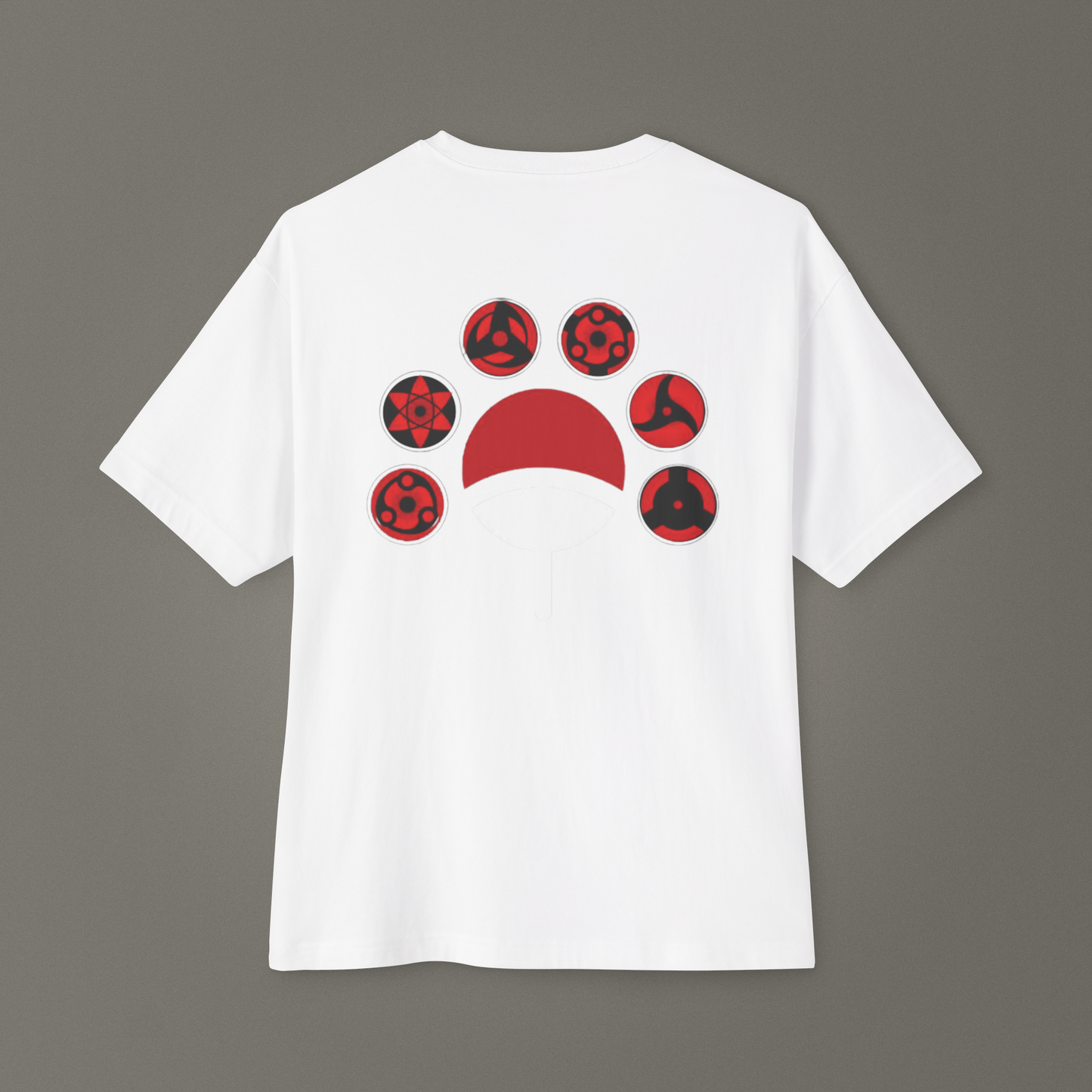 Blood Sharingan Anime Streetwear Oversize Unisex T-Shirt