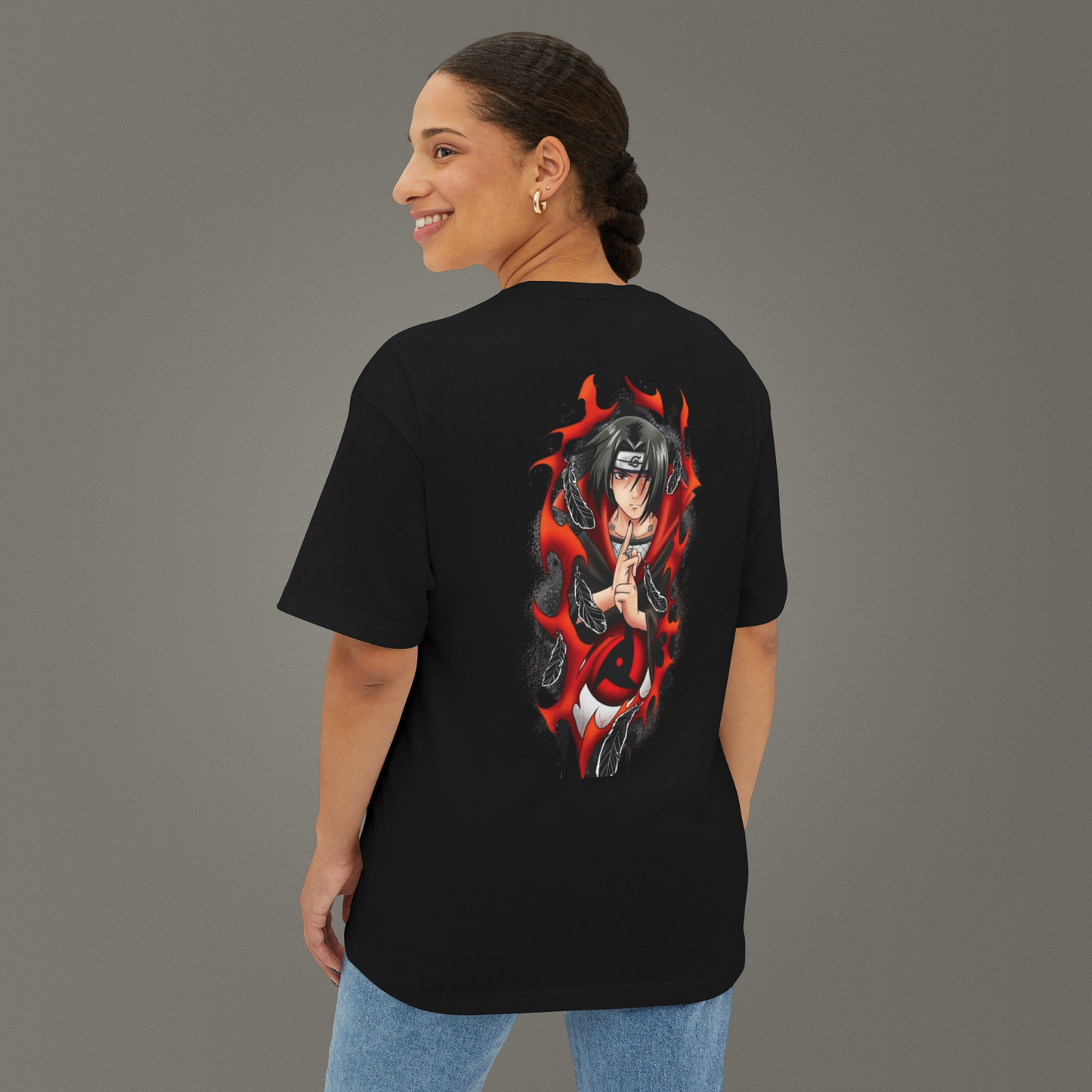 Uchiha İtachi Anime Streetwear Oversize - Ünisex