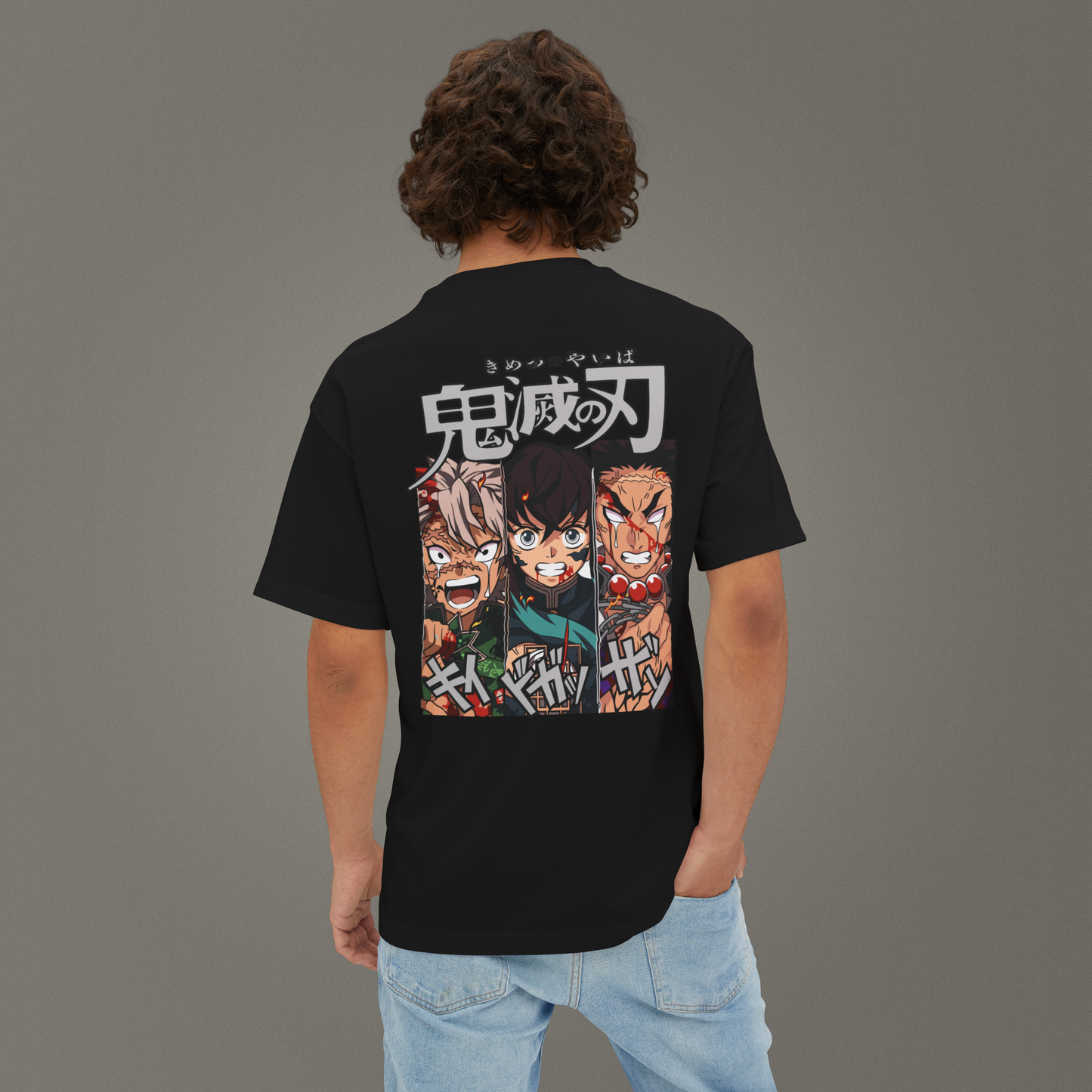 Sanemi - Muichiro - Himejima - Oversize - Ünisex T-Shirt