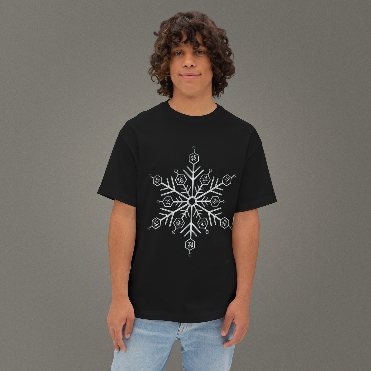 Demon Slayer Akaza Savaş Figürü Oversize - Ünisex - T-Shirt