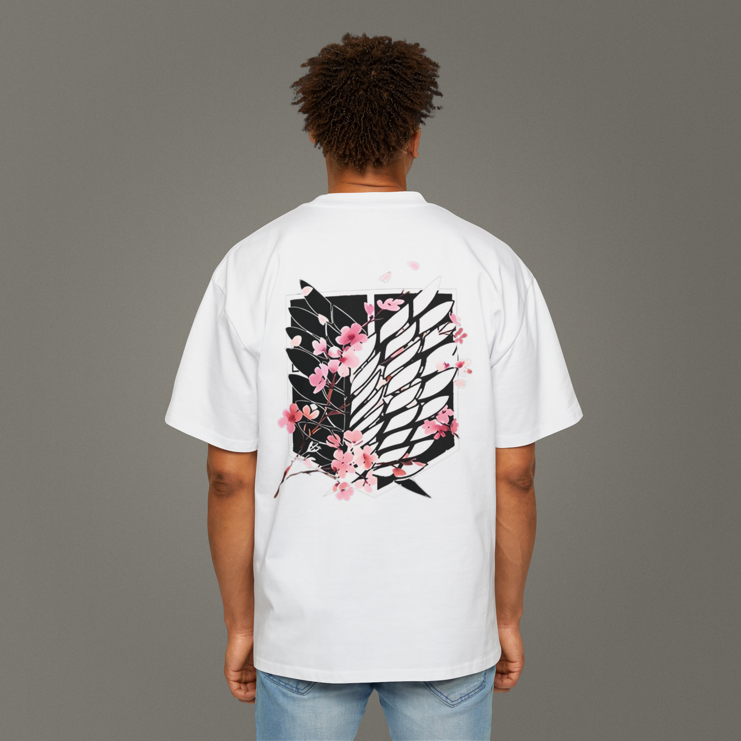 Attack On Titan - Titan Kanatları Oversize - Unisex T-Shirt