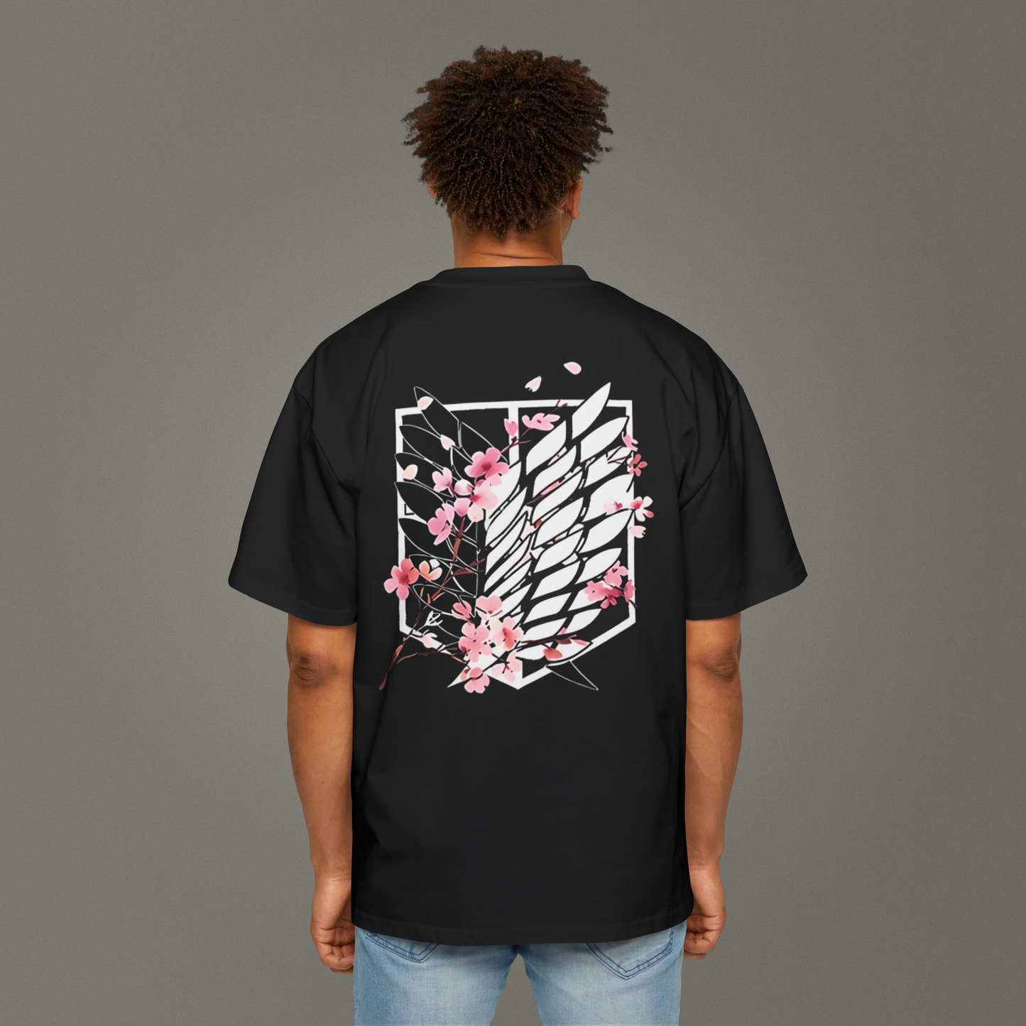 Attack On Titan - Titan Kanatları Oversize - Unisex T-Shirt