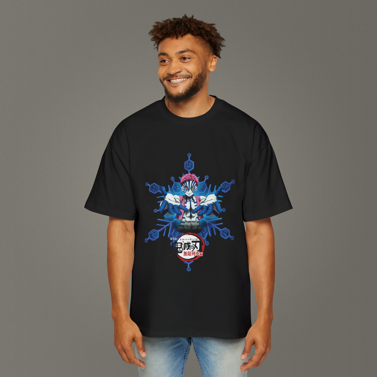 Demon Slayer Akaza Kan Tekniği Oversize Ünisex T-Shirt