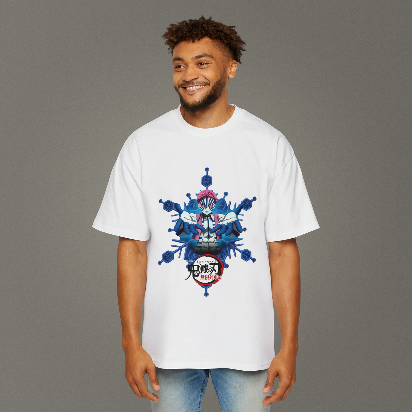 Demon Slayer Akaza Kan Tekniği Oversize Ünisex T-Shirt