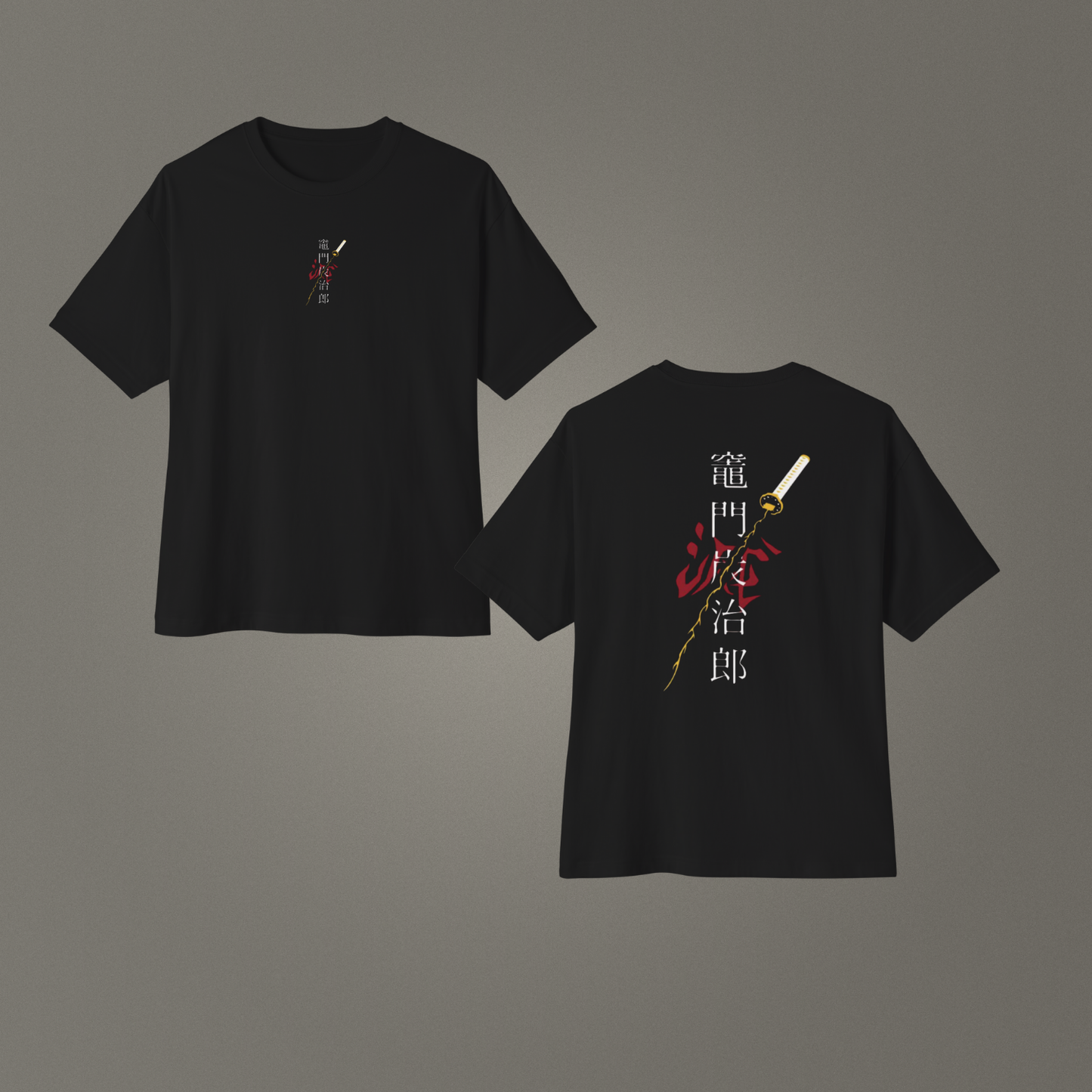 Demon Slayer Yıldırım Kılıcı Oversize - Ünisex T-Shirt