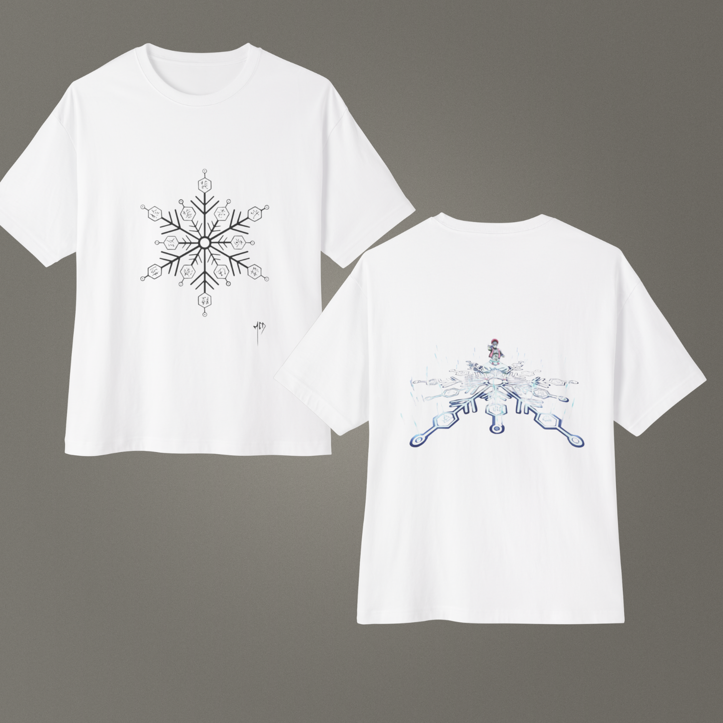 Demon Slayer Akaza Savaş Figürü Oversize - Ünisex - T-Shirt