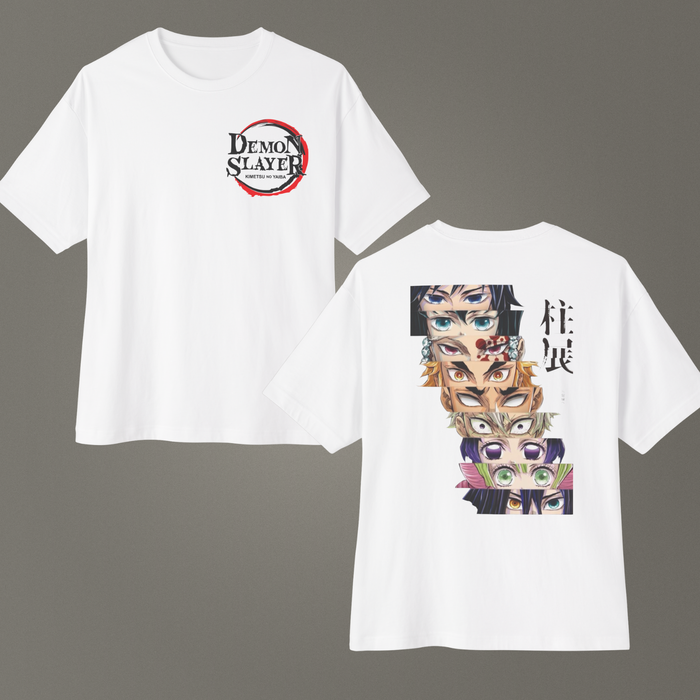 Demon Slayer - Hashiralar Anime Streetwear Oversize Ünisex T-Shirt