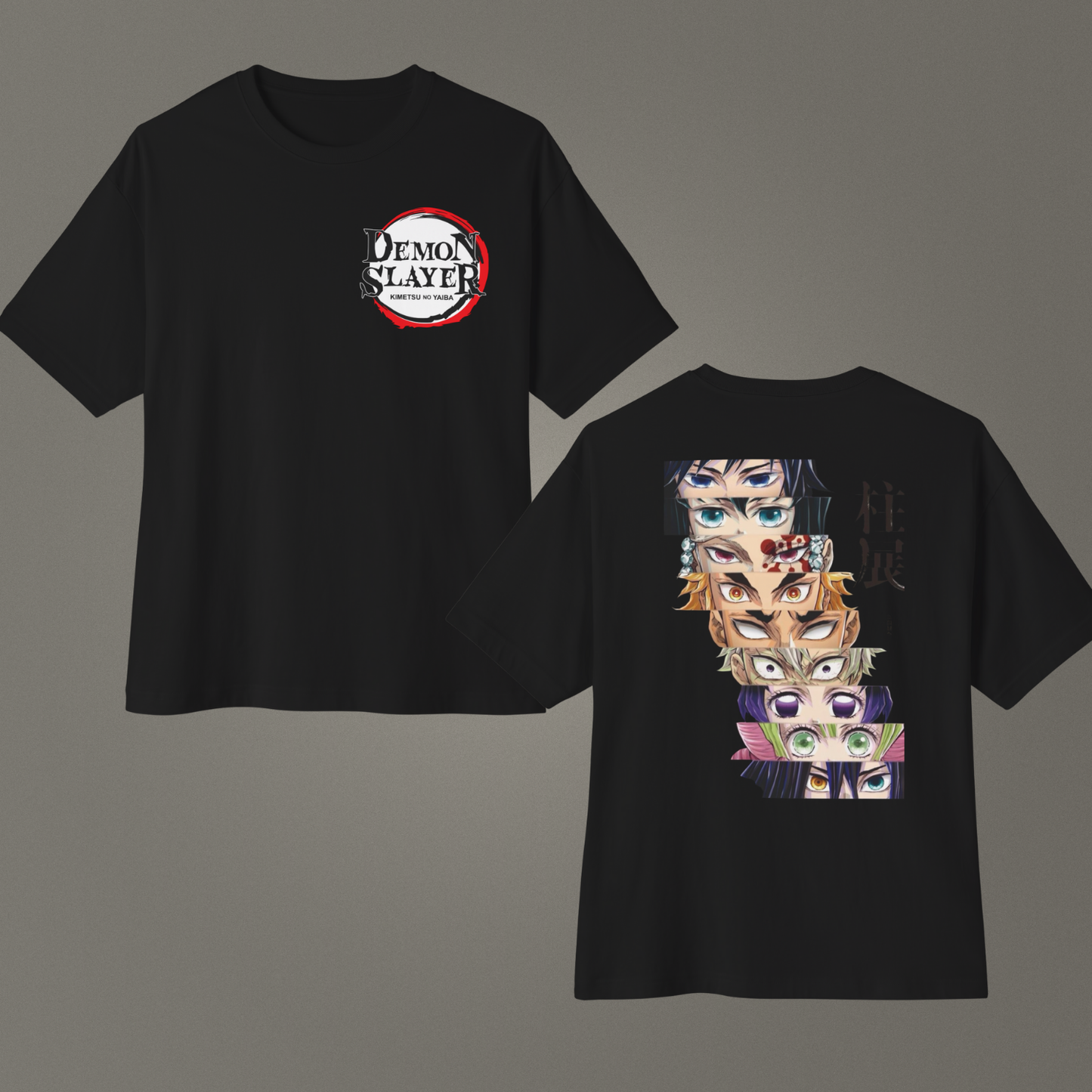 Demon Slayer - Hashiralar Anime Streetwear Oversize Ünisex T-Shirt