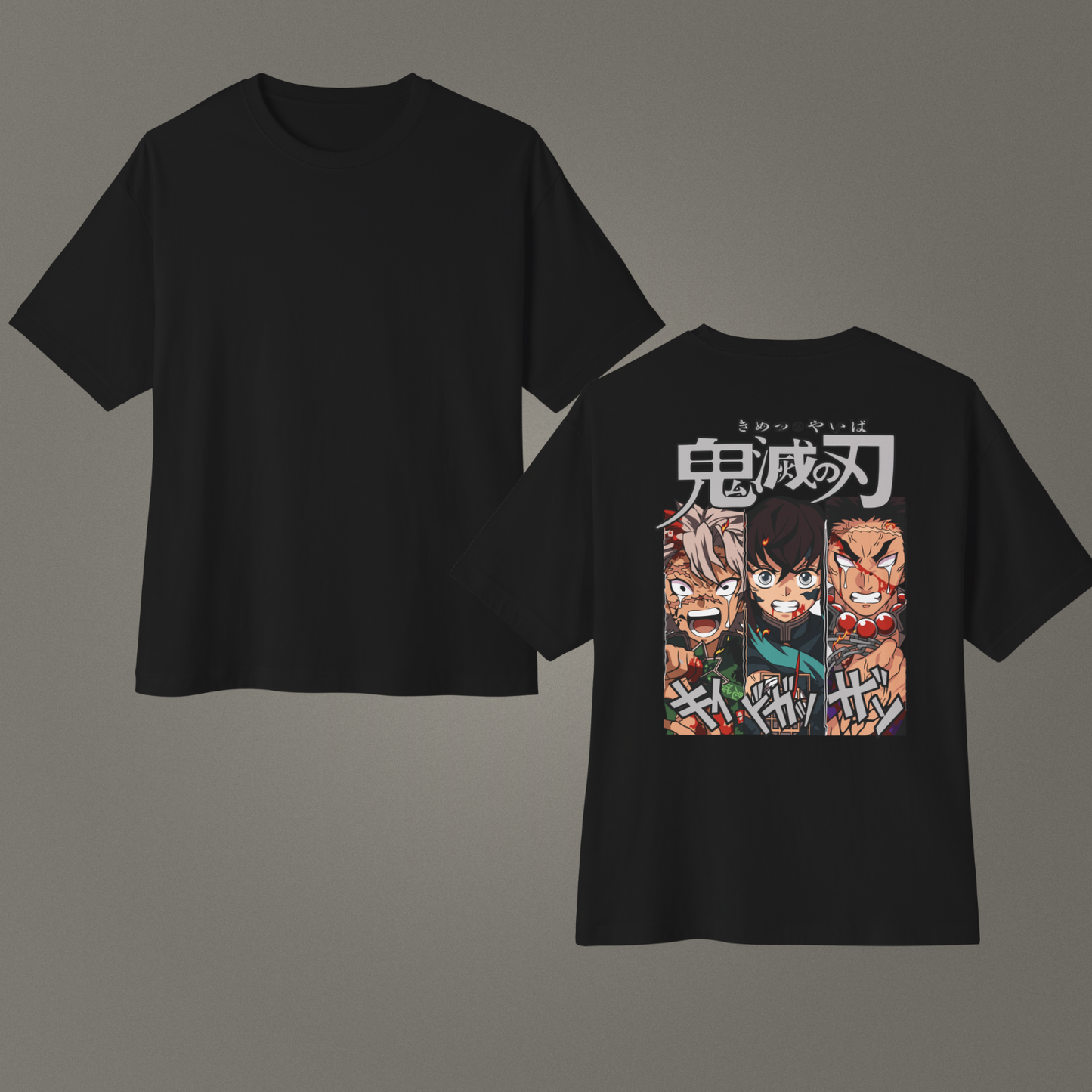 Sanemi - Muichiro - Himejima - Oversize - Ünisex T-Shirt