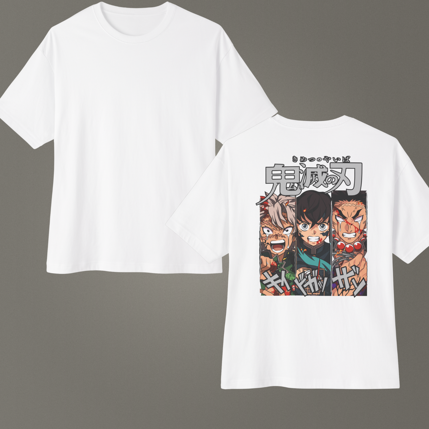 Sanemi - Muichiro - Himejima - Oversize - Ünisex T-Shirt