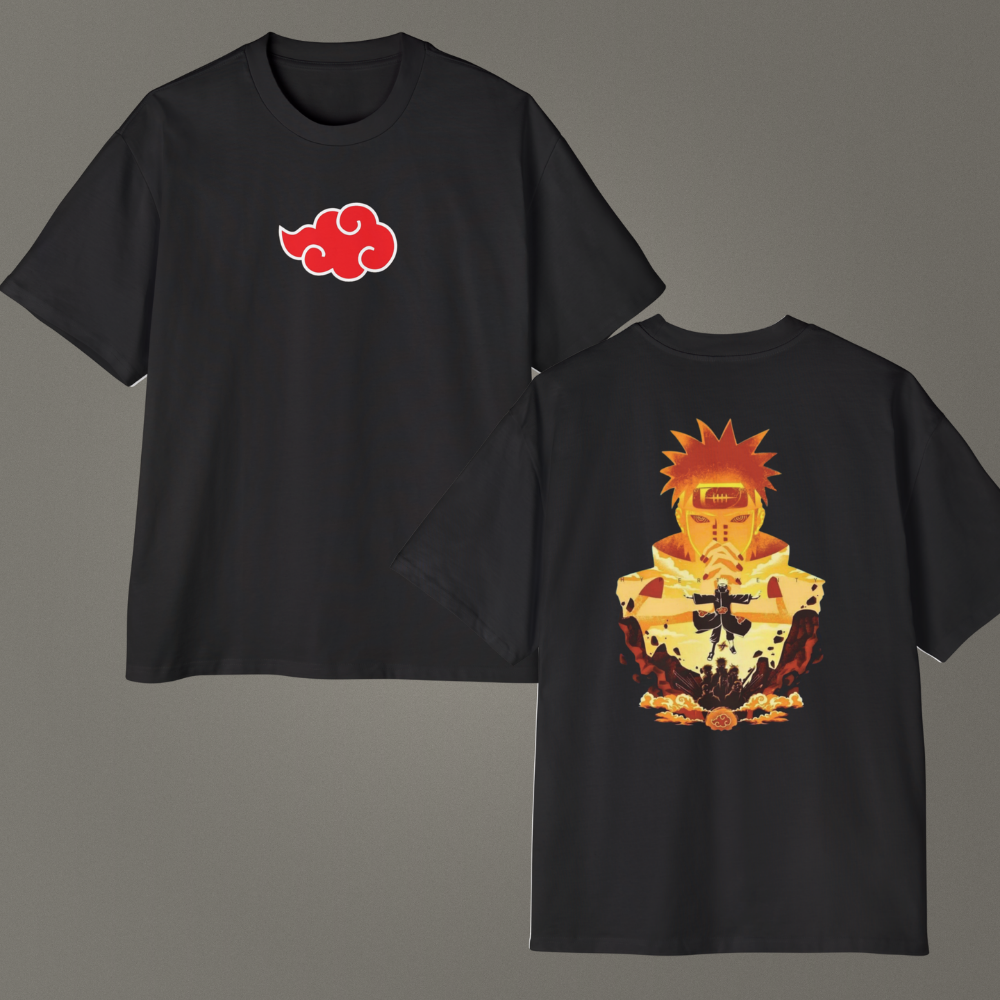 Naruto Pain Shinra Tensei Anime Oversize Unisex Tshirt