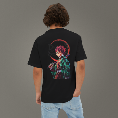 Demon Slayer Tanjiro Oversize - Ünisex - T-Shirt